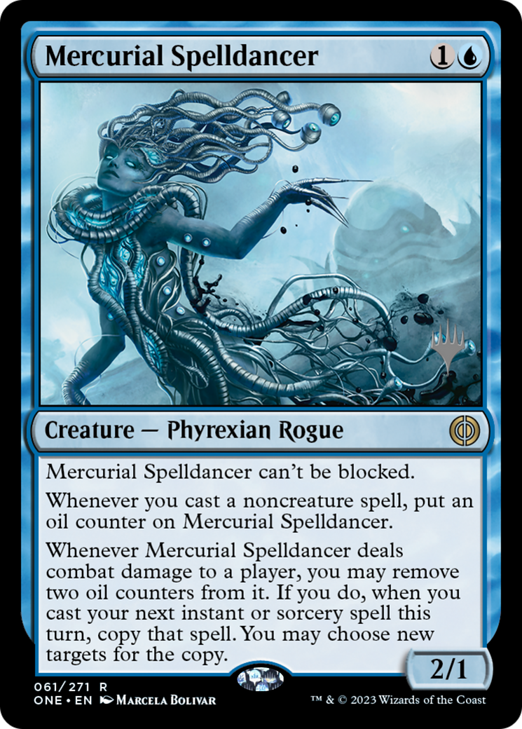 Mercurial Spelldancer (Promo Pack) [Phyrexia: All Will Be One Promos] | Card Citadel