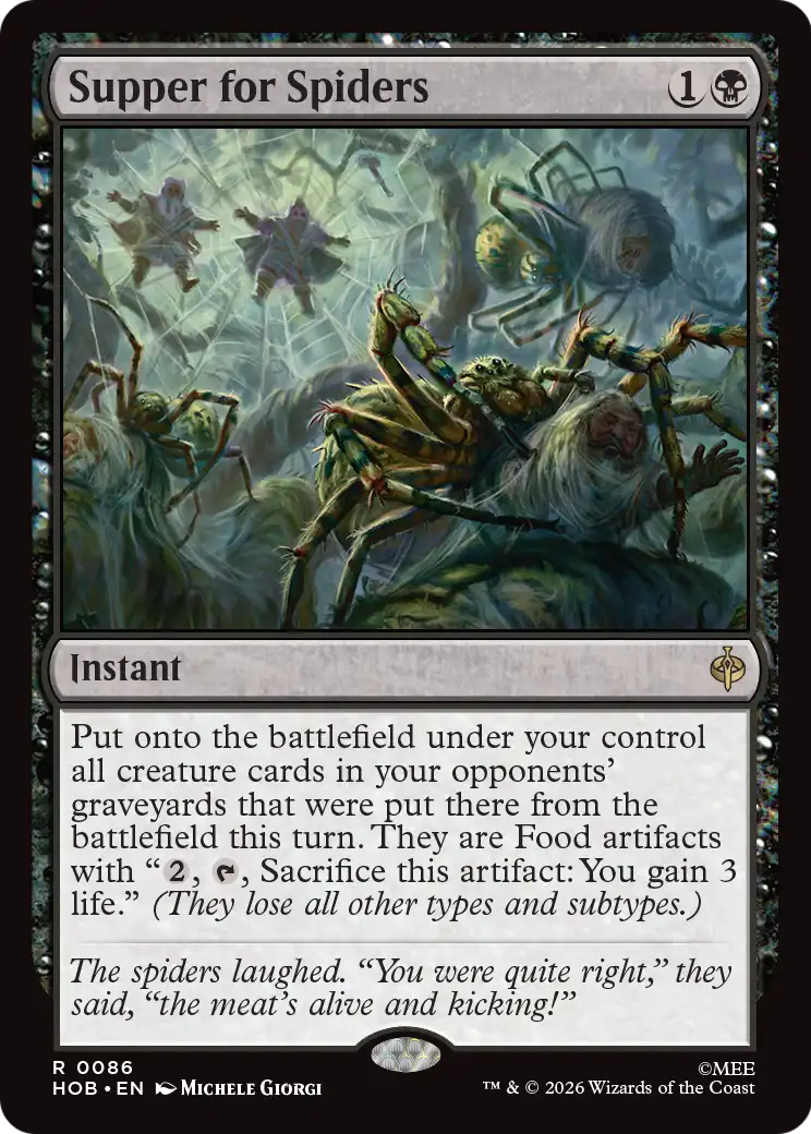 Supper for Spiders [The Hobbit] | Card Citadel