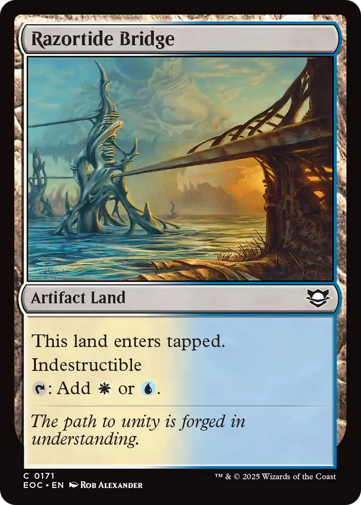 Razortide Bridge [Edge of Eternities Commander] | Card Citadel