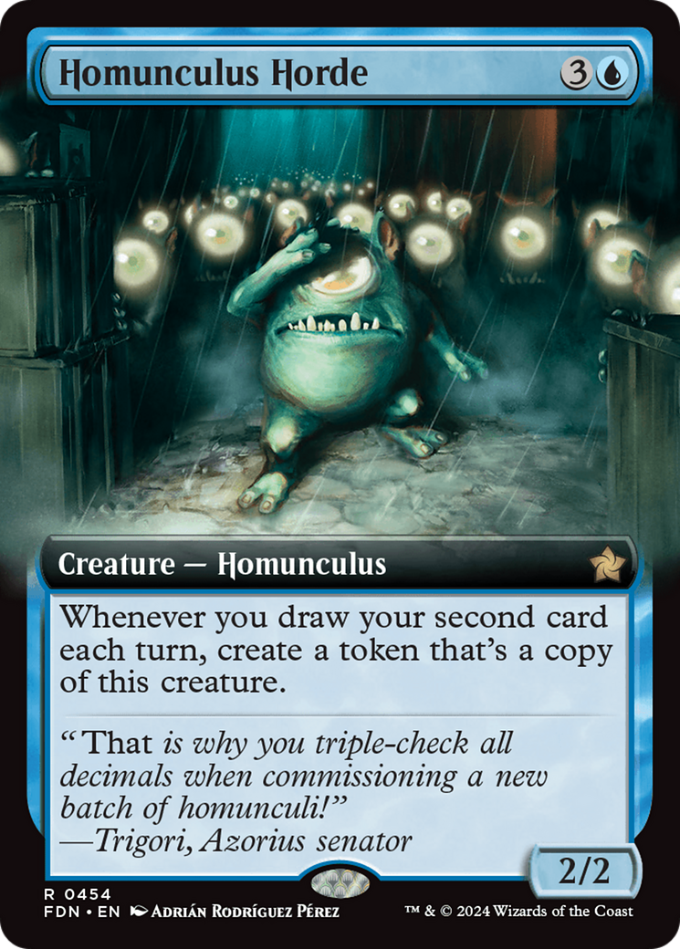 Homunculus Horde (Extended Art) [Foundations] | Card Citadel