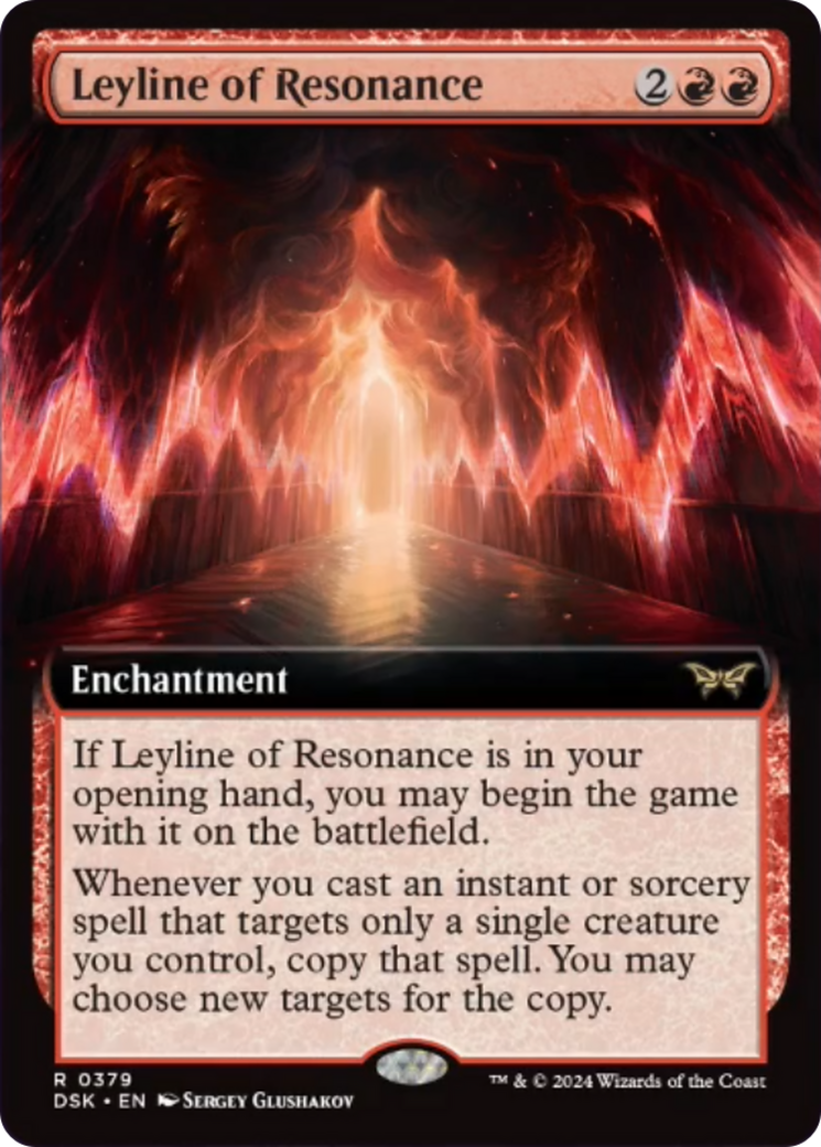 Leyline of Resonance (Extended Art) [Duskmourn: House of Horror] | Card Citadel