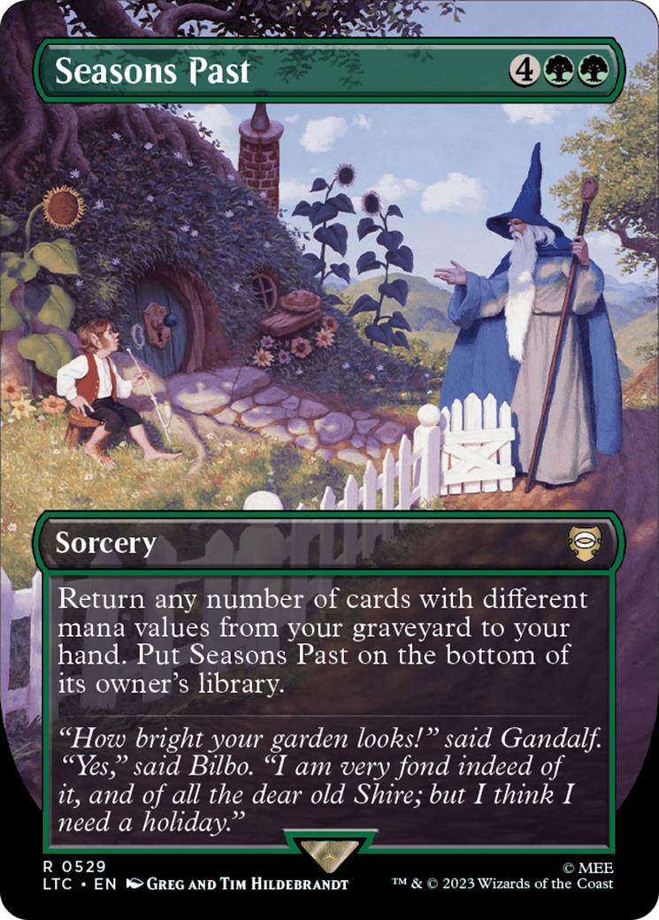 Seasons Past (Borderless) [The Lord of the Rings: Tales of Middle-Earth Commander] | Card Citadel
