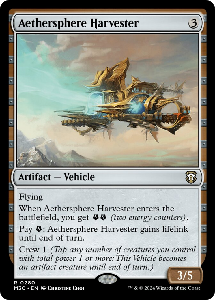 Aethersphere Harvester [Modern Horizons 3 Commander] | Card Citadel