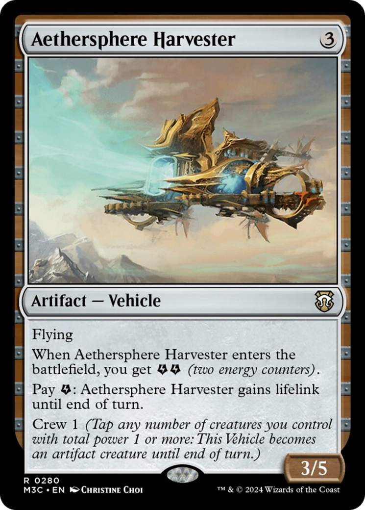 Aethersphere Harvester (Ripple Foil) [Modern Horizons 3 Commander] | Card Citadel