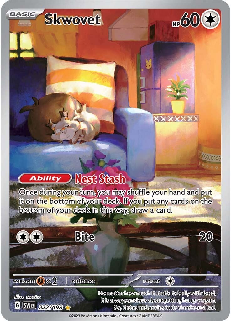 Skwovet (222/198) [Scarlet & Violet: Base Set] | Card Citadel