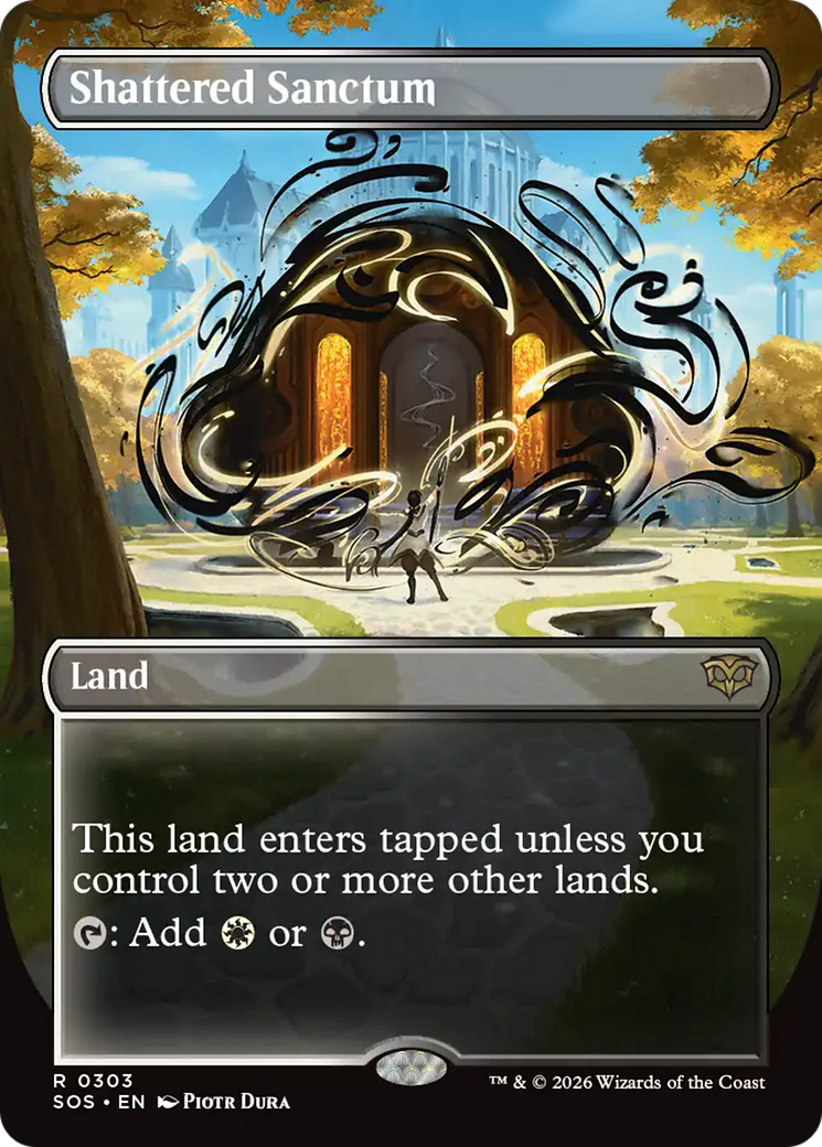 Shattered Sanctum (Borderless) [Secrets of Strixhaven] | Card Citadel