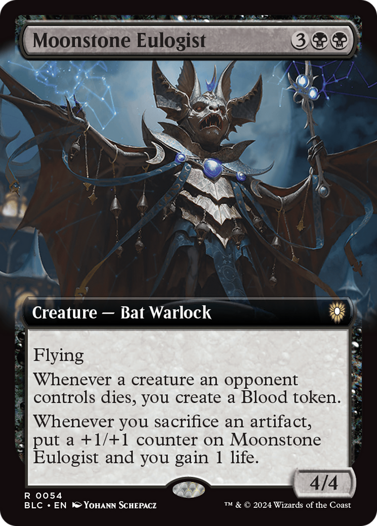 Moonstone Eulogist (Extended Art) [Bloomburrow Commander] | Card Citadel