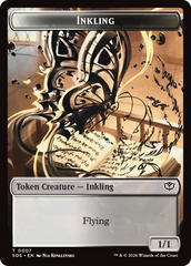 Inkling (0007) // Spirit (0011) Double-Sided Token [Secrets of Strixhaven Tokens] | Card Citadel