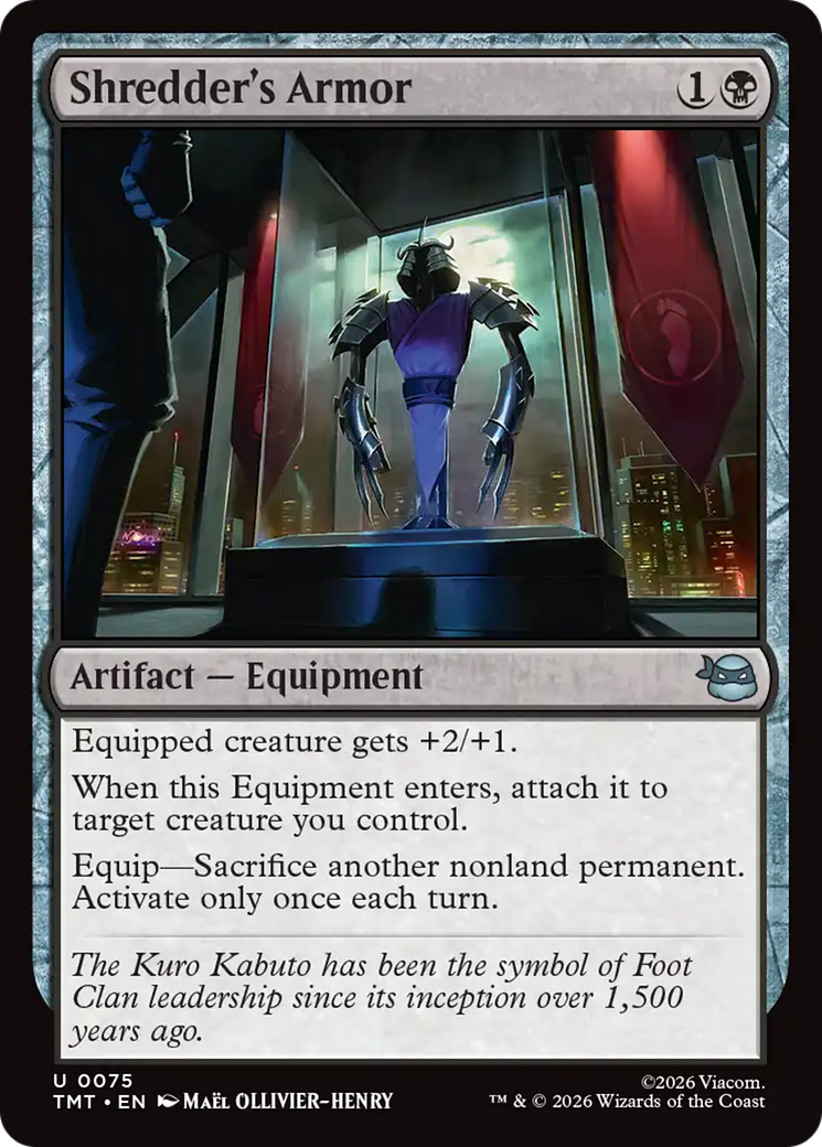 Shredder's Armor [Teenage Mutant Ninja Turtles] | Card Citadel