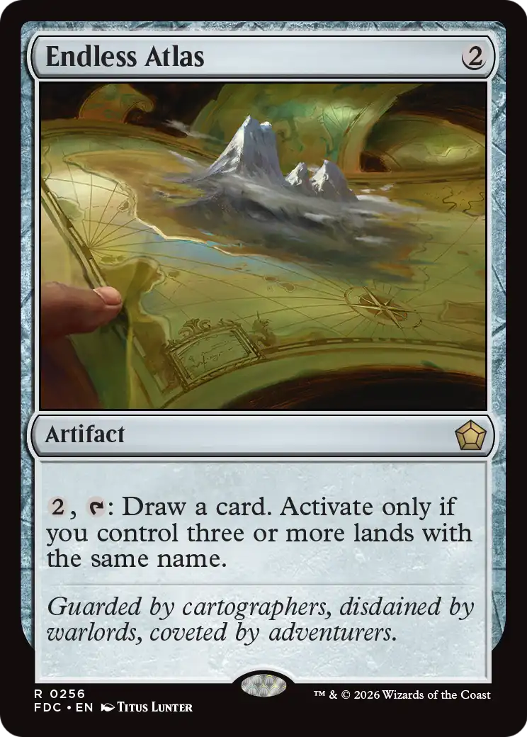 Endless Atlas [Foundations Commander] | Card Citadel