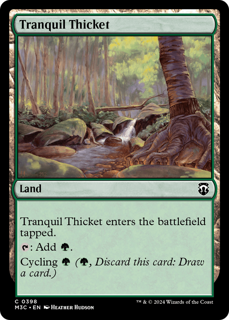 Tranquil Thicket (Ripple Foil) [Modern Horizons 3 Commander] | Card Citadel