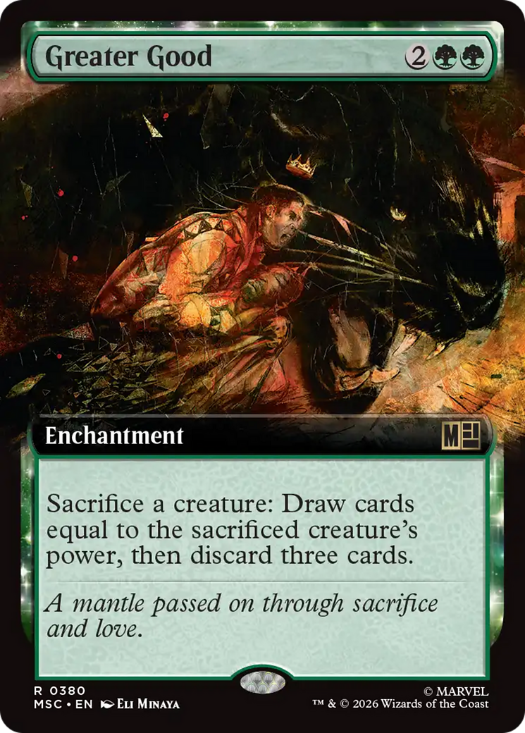 Greater Good (Extended Art) [Marvel Super Heroes Commander] | Card Citadel
