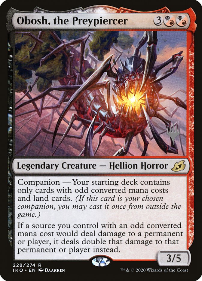 Obosh, the Preypiercer (Promo Pack) [Ikoria: Lair of Behemoths Promos] | Card Citadel