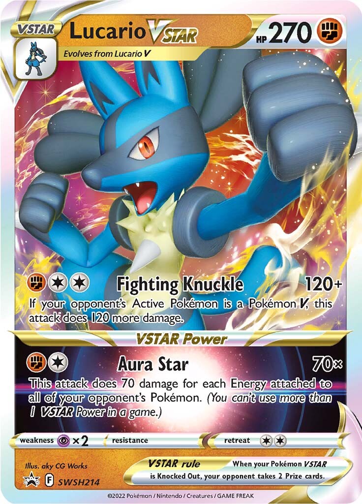 Lucario VSTAR (SWSH214) (Jumbo Card) [Sword & Shield: Black Star Promos] | Card Citadel