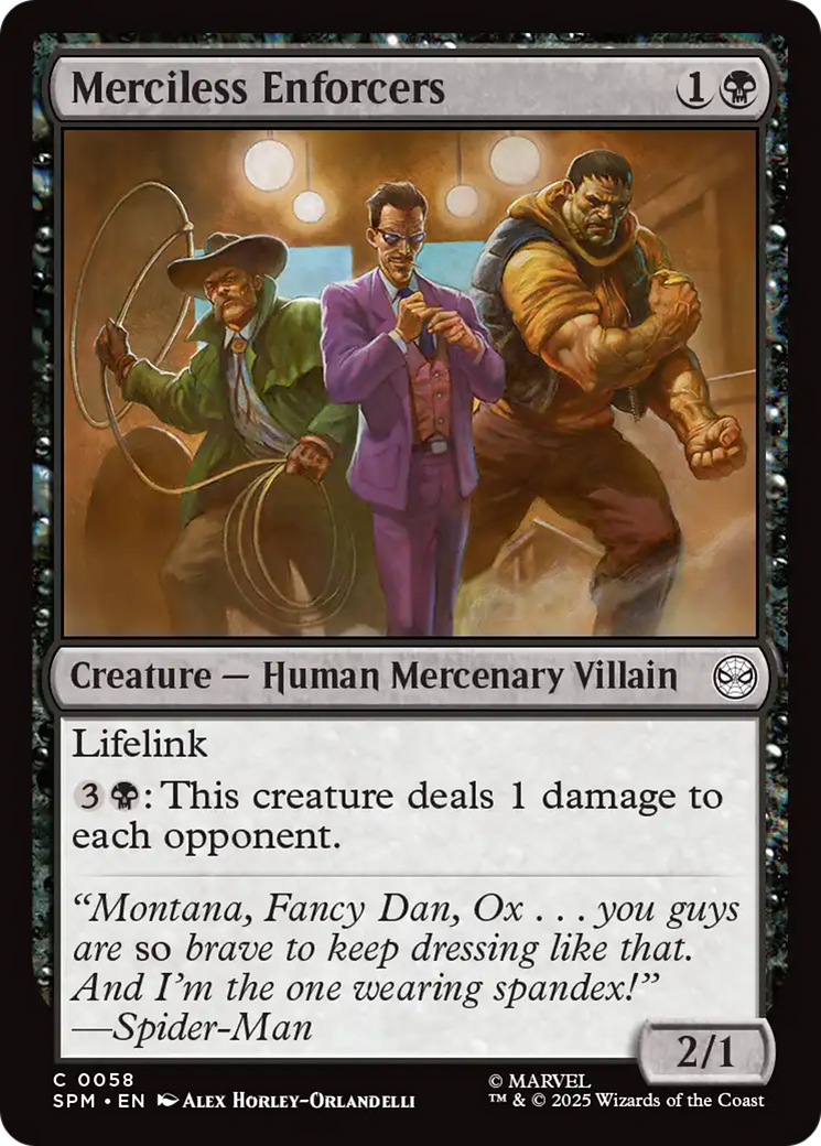Merciless Enforcers [Marvel's Spider-Man] | Card Citadel