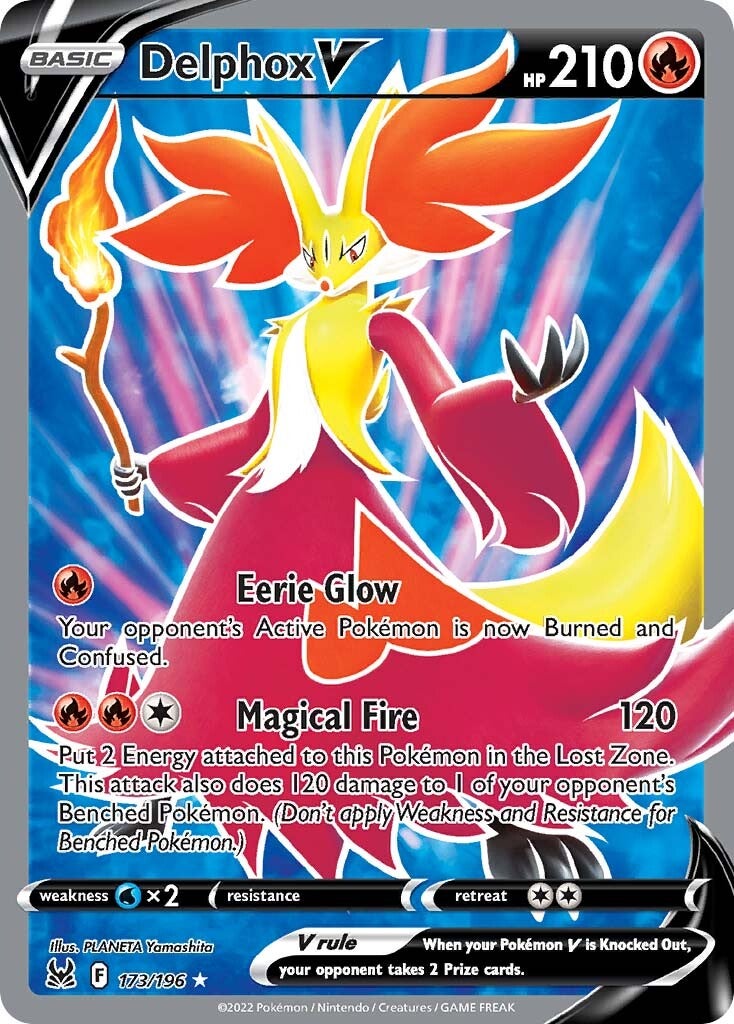 Delphox V (173/196) [Sword & Shield: Lost Origin] | Card Citadel