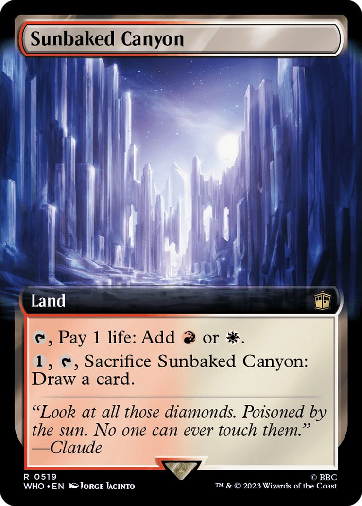 Sunbaked Canyon (Extended Art) [Doctor Who] | Card Citadel