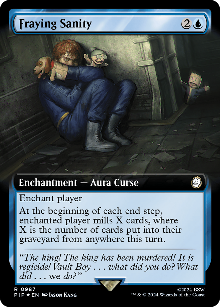 Fraying Sanity (Extended Art) (Surge Foil) [Fallout] | Card Citadel