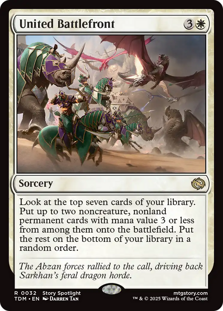 United Battlefront [Tarkir: Dragonstorm] | Card Citadel