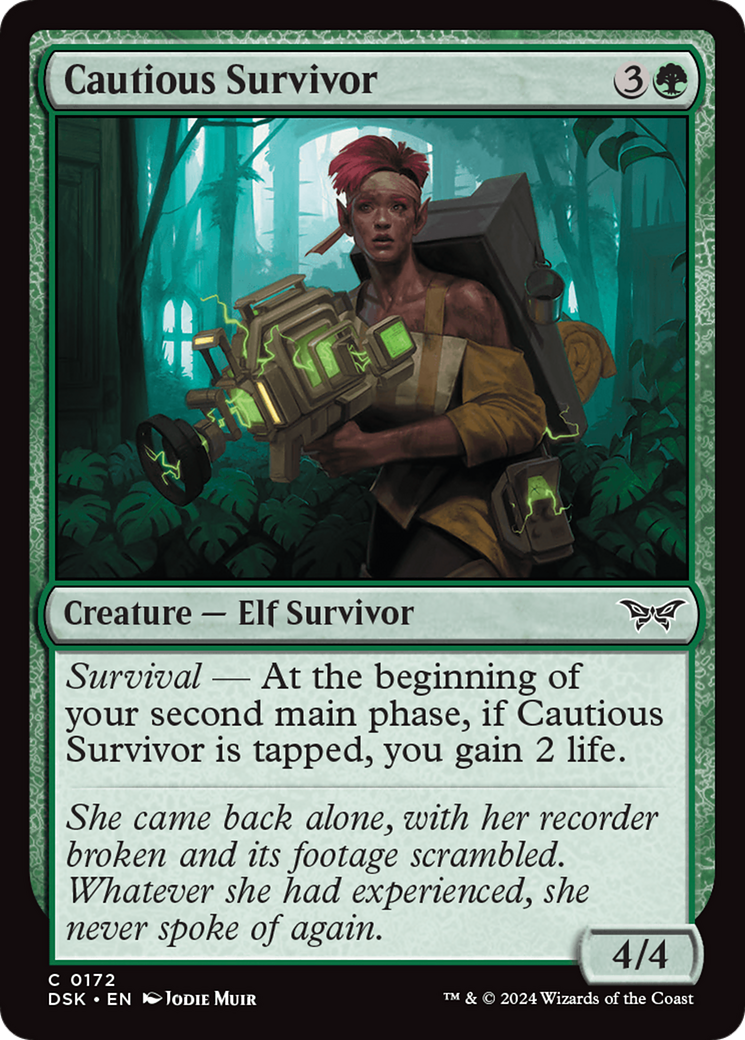 Cautious Survivor [Duskmourn: House of Horror] | Card Citadel