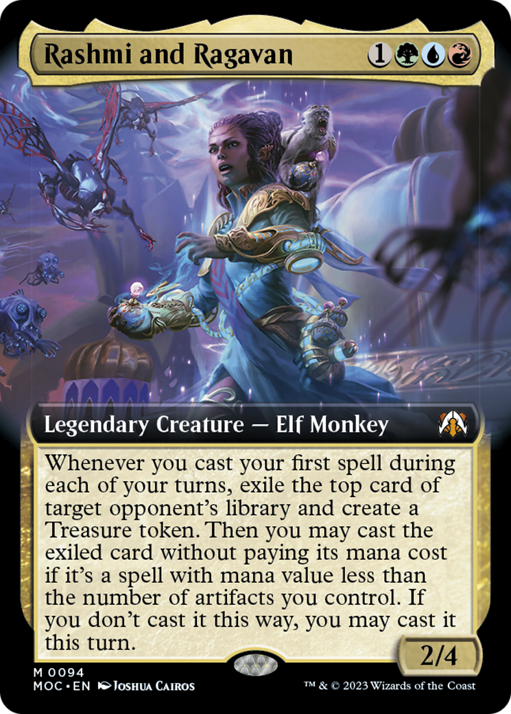 Rashmi and Ragavan (Extended Art) [March of the Machine Commander] | Card Citadel