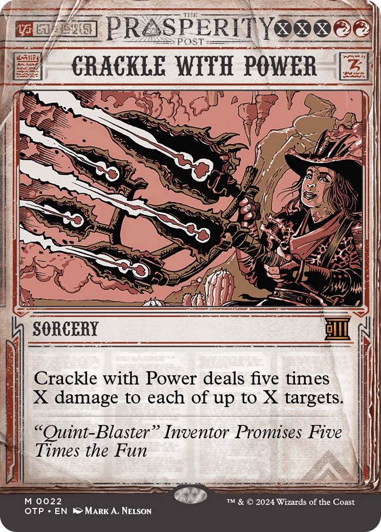 Crackle with Power [Outlaws of Thunder Junction: Breaking News] | Card Citadel