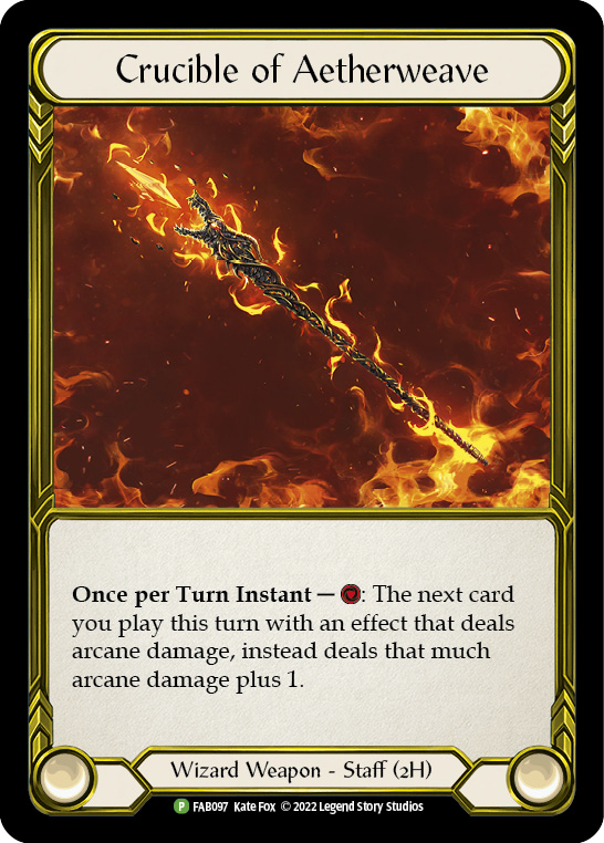 Crucible of Aetherweave (Golden) [FAB097] (Promo)  Cold Foil | Card Citadel