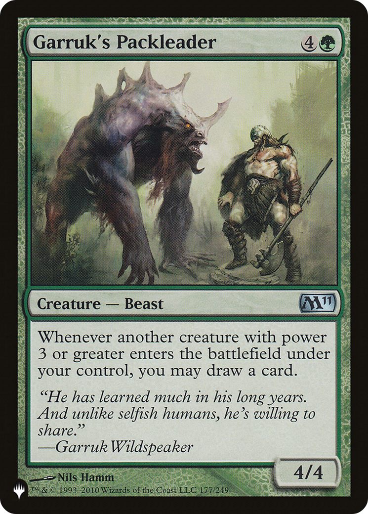 Garruk's Packleader [The List Reprints] | Card Citadel