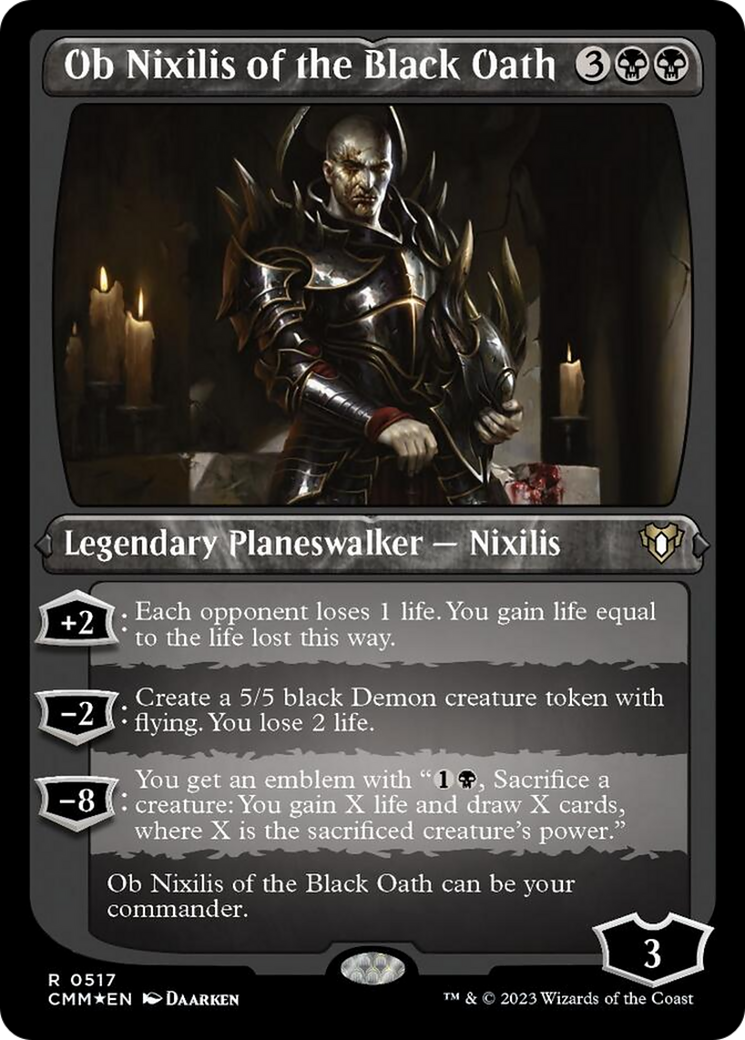 Ob Nixilis of the Black Oath (Foil Etched) [Commander Masters] | Card Citadel