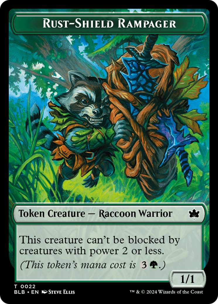 Food // Rust-Shield Rampager Double-Sided Token [Bloomburrow Tokens] | Card Citadel