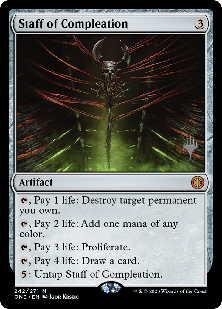 Staff of Compleation (Promo Pack) [Phyrexia: All Will Be One Promos] | Card Citadel