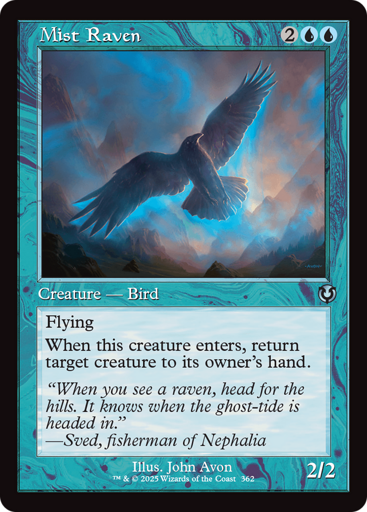 Mist Raven (Retro Frame) [Innistrad Remastered] | Card Citadel