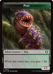 Copy // Pest Double-Sided Token [Edge of Eternities Commander Tokens] | Card Citadel