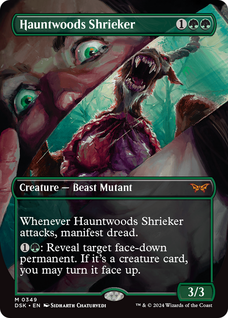 Hauntwoods Shrieker (Borderless) [Duskmourn: House of Horror] | Card Citadel