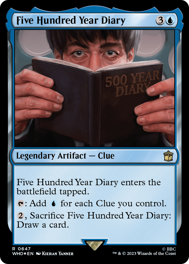 Five Hundred Year Diary (Surge Foil) [Doctor Who] | Card Citadel