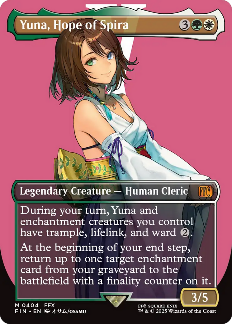 Yuna, Hope of Spira (Borderless) [FINAL FANTASY] | Card Citadel