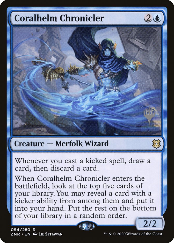 Coralhelm Chronicler (Promo Pack) [Zendikar Rising Promos] | Card Citadel