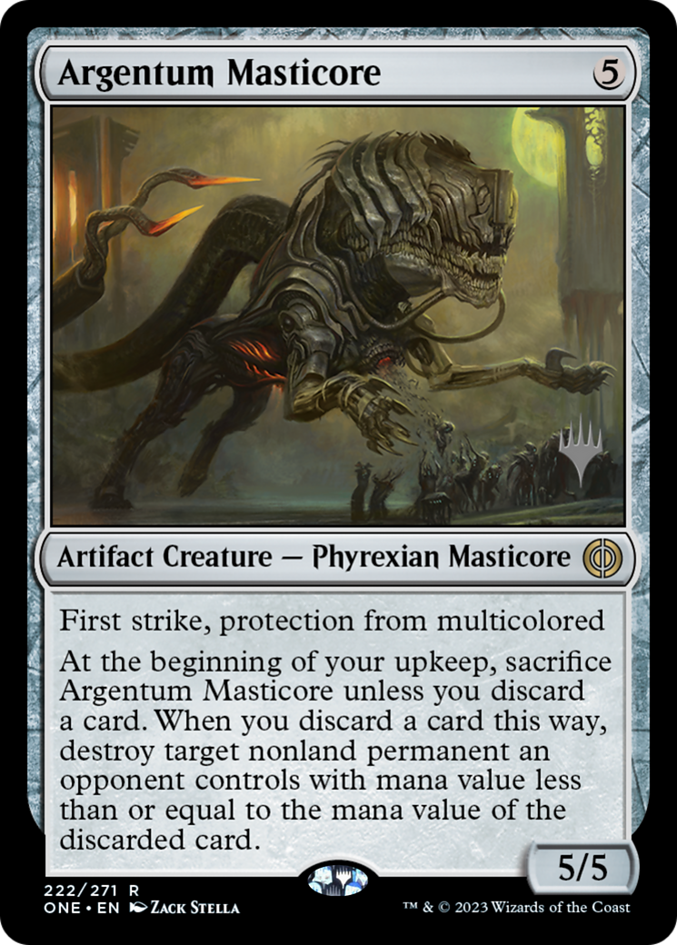 Argentum Masticore (Promo Pack) [Phyrexia: All Will Be One Promos] | Card Citadel