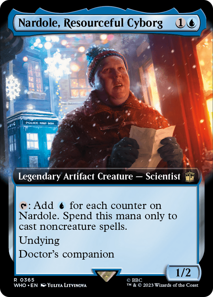 Nardole, Resourceful Cyborg (Extended Art) [Doctor Who] | Card Citadel