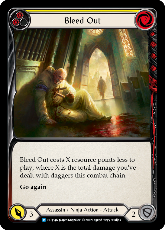 Bleed Out (Yellow) [OUT146] (Outsiders) | Card Citadel