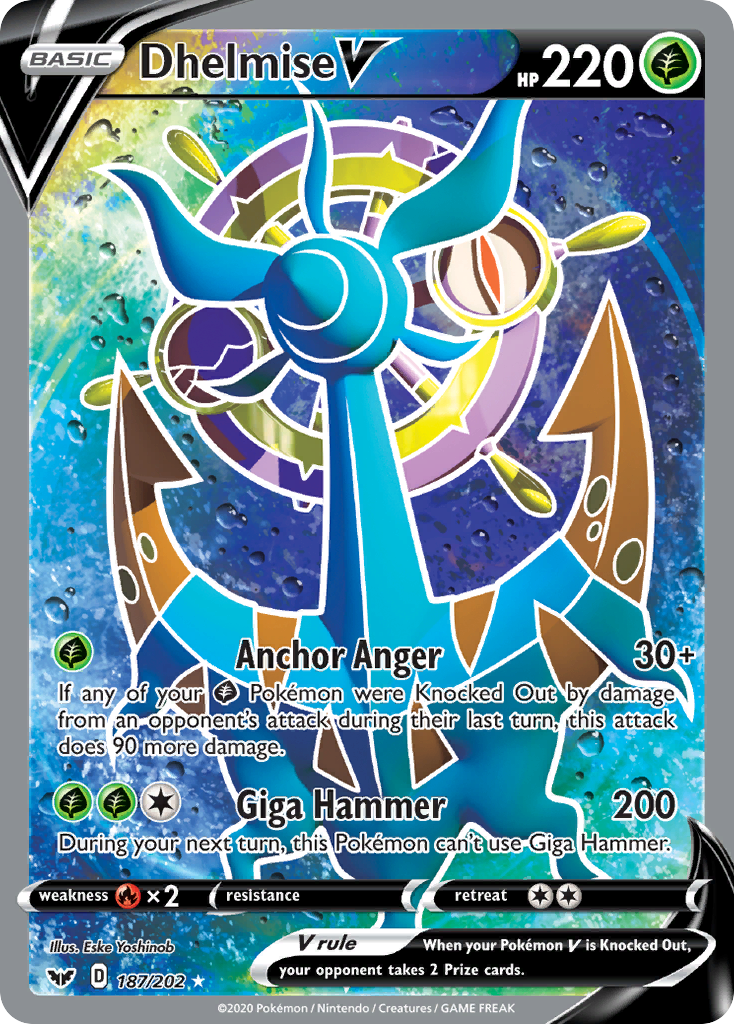 Dhelmise V (187/202) [Sword & Shield: Base Set] | Card Citadel