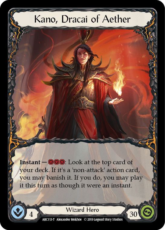 Kano // Kano, Dracai of Aether [ARC114-T // ARC113-T] (Arcane Rising)  1st Edition Normal | Card Citadel