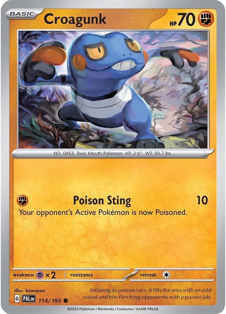 Croagunk (114/193) [Scarlet & Violet: Paldea Evolved] | Card Citadel