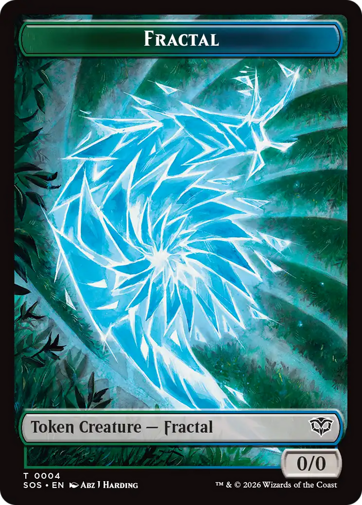 Fractal (0004) // Inkling (006) Double-Sided Token [Secrets of Strixhaven Tokens] | Card Citadel