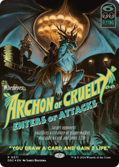 Archon of Cruelty (Showcase) [Duskmourn: House of Horror Commander] | Card Citadel