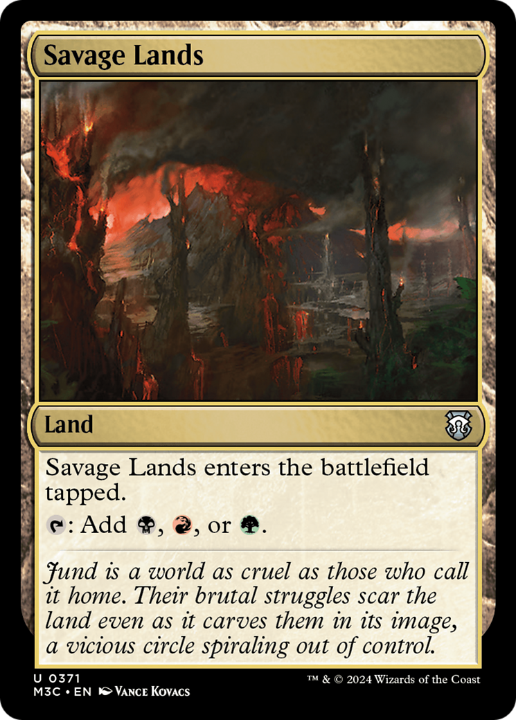 Savage Lands (Ripple Foil) [Modern Horizons 3 Commander] | Card Citadel