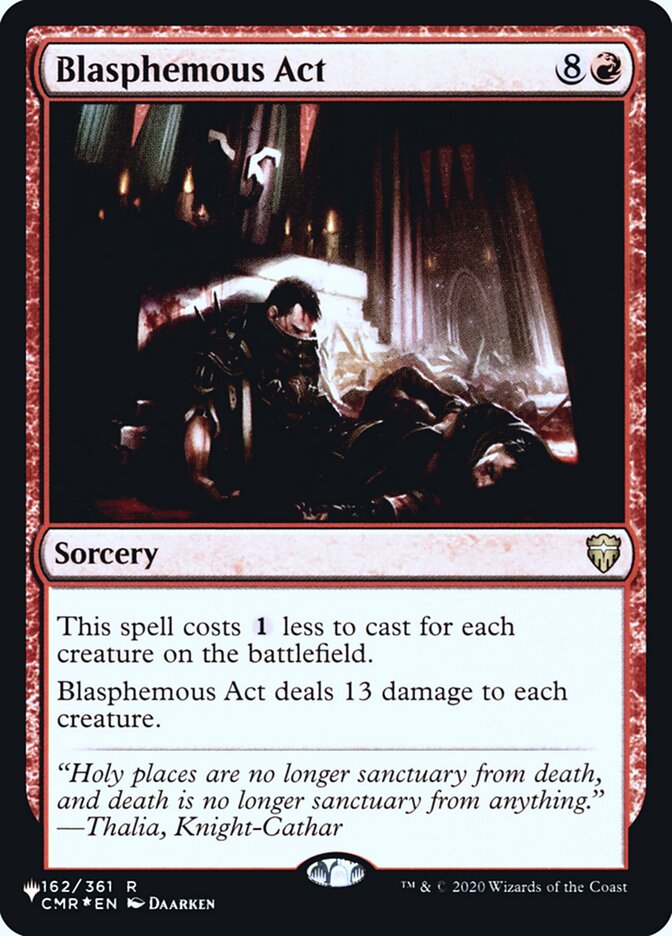 Blasphemous Act [Secret Lair: Heads I Win, Tails You Lose] | Card Citadel