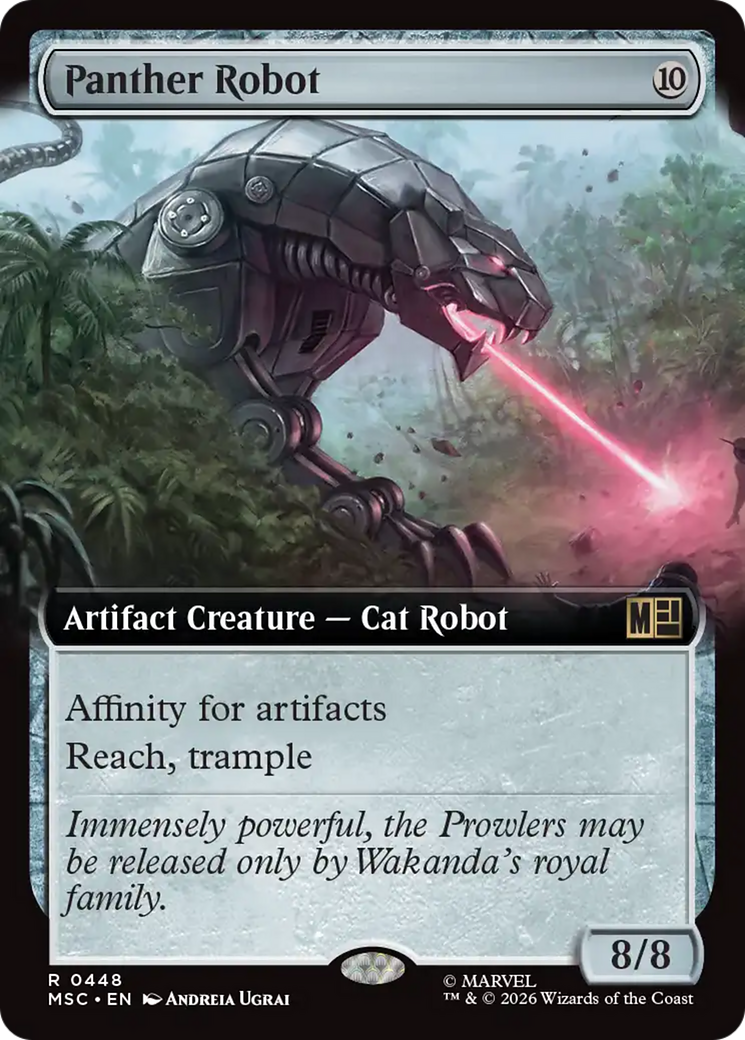 Panther Robot (Extended Art) [Marvel Super Heroes Commander] | Card Citadel