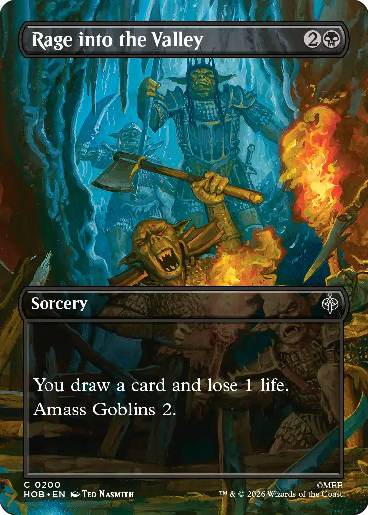 Rage into the Valley (Borderless) [The Hobbit] | Card Citadel