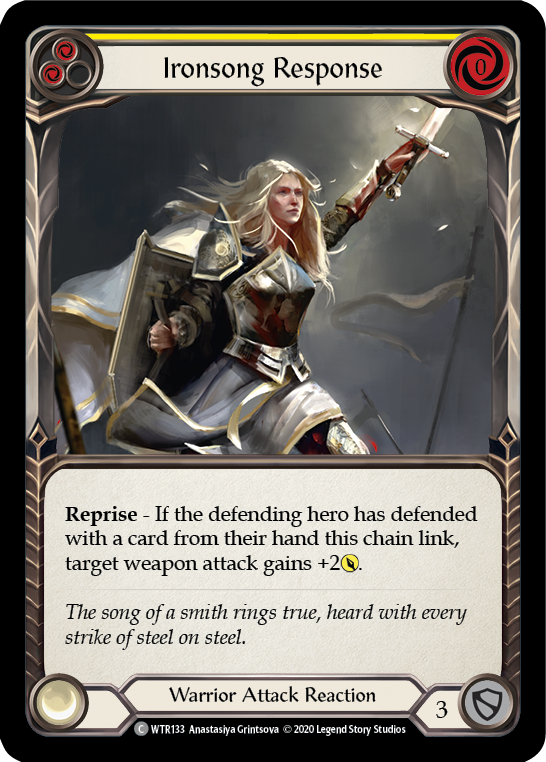 Ironsong Response (Yellow) [U-WTR133] (Welcome to Rathe Unlimited)  Unlimited Normal | Card Citadel